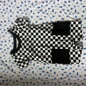 Checkered Baby Romper
